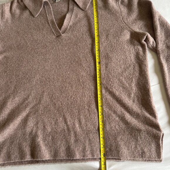 J Crew Factory Extra Soft Yarn Polo Sweater in Tan - Size XL - Picture 8 of 8